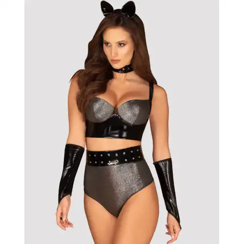 Obsessive, Польша Сексуальный костюм женщины-кошки Silveria L/XL — купить в Минске Изображение Obsessive, Польша Сексуальный костюм женщины-кошки Silveria L/XL