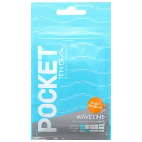 Фото Tenga, Япония Карманный мастурбатор Tenga Pocket - Wave Line