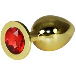 Анальное украшение Golden Plug Large красный