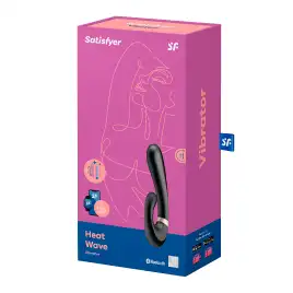 Смарт-вибратор со стимулятором клитора и функцией нагрева Satisfyer Heat Wave Black