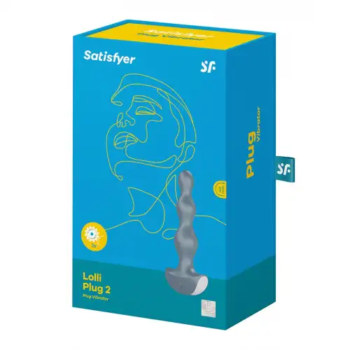 Фото Satisfyer, Германия Анальная виброёлочка Satisfyer Lolli-Plug 2 серая