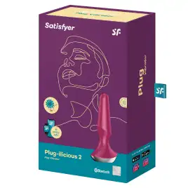Анальный смарт-стимулятор с вибрацией Satisfyer Plug-ilicious 2 розовый