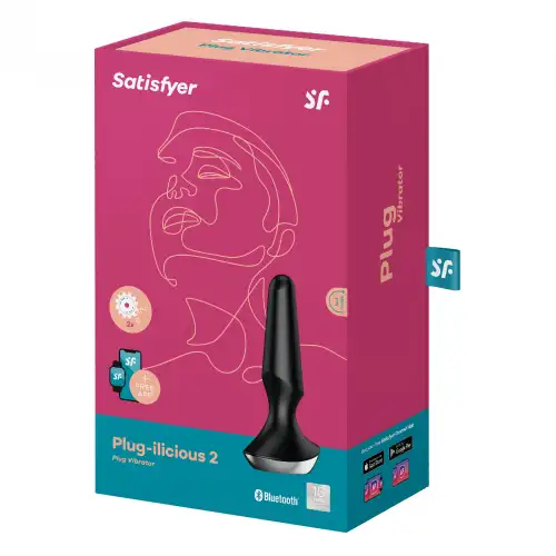 Satisfyer, Германия Анальный смарт-стимулятор с вибрацией Satisfyer Plug-ilicious 2 черный — купить в Минске Фото Satisfyer, Германия Анальный смарт-стимулятор с вибрацией Satisfyer Plug-ilicious 2 черный
