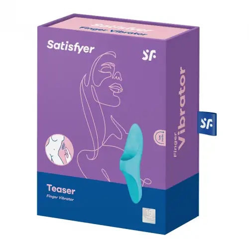 Satisfyer, Германия Клиторальный вибромассажер на палец Satisfyer Teaser голубой — купить в Минске Фото Satisfyer, Германия Клиторальный вибромассажер на палец Satisfyer Teaser голубой