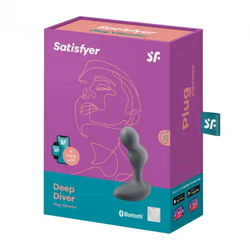Изображение Satisfyer, Германия Анальный смарт-стимулятор с вибрацией Satisfyer Deep Diver Grey