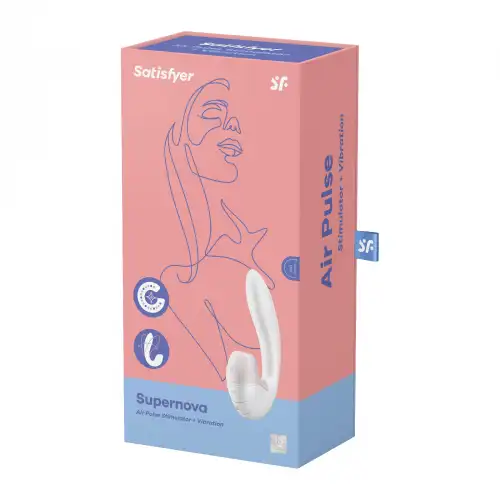 Фото Satisfyer, Германия Вибратор с вакуумно-волновым стимулятором клитора Satisfyer Supernova White