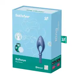 Эрекционное смарт-кольцо Satisfyer Bullseye синее