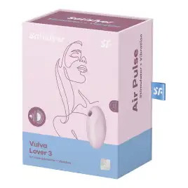 Вакуумно-волновой стимулятор клитора с вибрацией Satisfyer Vulva Lover 3 розовый