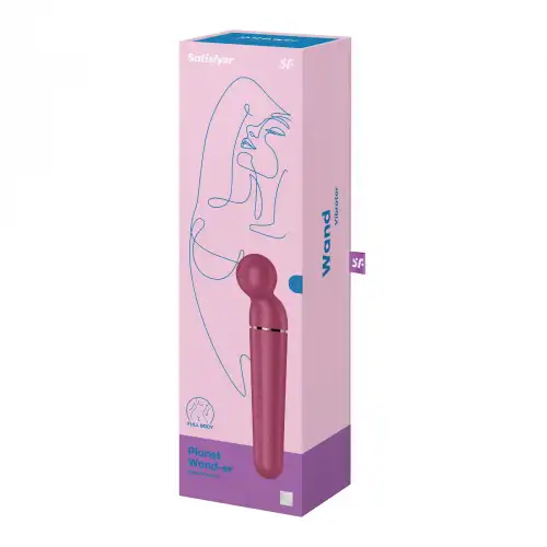 Фото Satisfyer, Германия Перезаряжаемый вибромассажер с плавающей головкой Satisfyer Planet Wand-er Rose