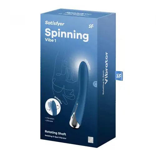 Фото Satisfyer, Германия Вибратор для точки G с ротацией Satisfyer Spinning Vibe 1 Blue