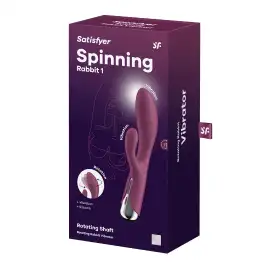 Вибратор для точки G с клиторальным стимулятором и ротацией Satisfyer Spinning Rabbit 1 Red