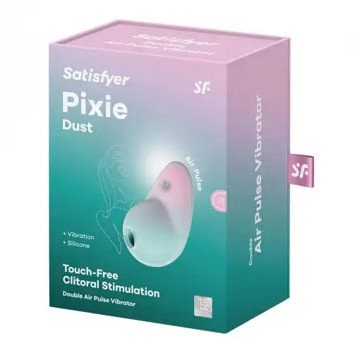 Изображение Satisfyer, Германия Вакуумно-волновой стимулятор с вибрацией Satisfyer Pixie Dust мятно-розовый