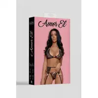 Amor EL, Испания Комплект эротического белья Barselona L/XL черный
