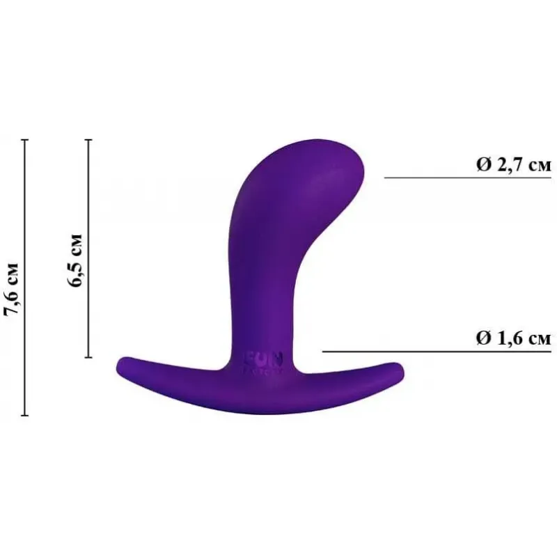 Fun Factory, Германия Анальная пробка FF BOOTIE SMALL, фиолетовая. 24906