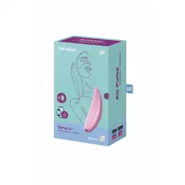Вакуумный смарт-стимулятор клитора с вибрацией Satisfyer Curvy 3+ розовый