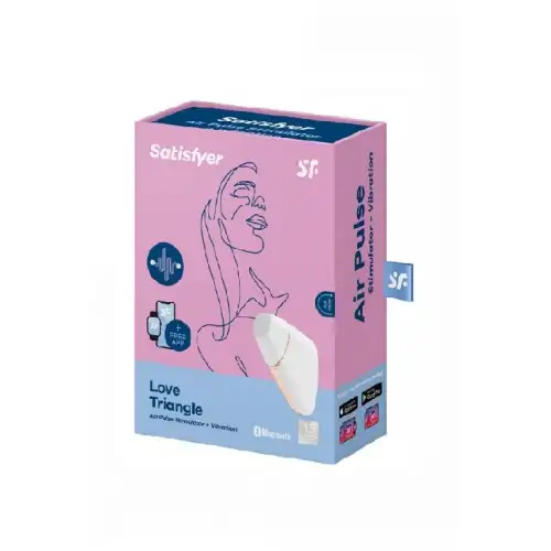 Фото Satisfyer, Германия Бесконтактный смарт-стимулятор клитора Satisfyer Love Triangle белый