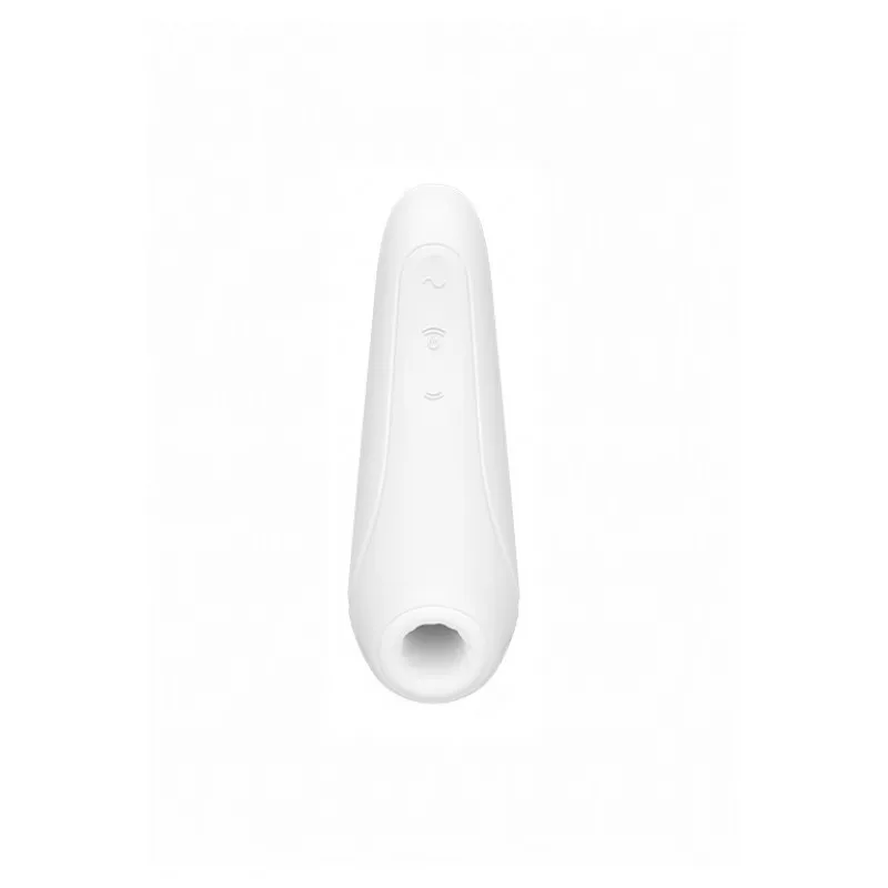 Вакуумно-волновой стимулятор Satisfyer Curvy 1+ с возможностью управления через приложение - белый