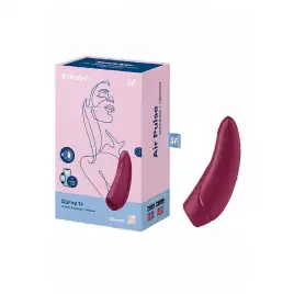 Вакуумный смарт-стимулятор клитора с вибрацией Satisfyer Curvy 1+ Rose Red
