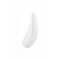 Вакуумно-волновой стимулятор Satisfyer Curvy 2+ с возможностью управления через приложение - белый