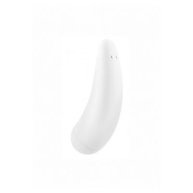 Вакуумно-волновой стимулятор Satisfyer Curvy 2+ с возможностью управления через приложение - белый