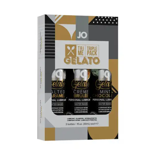 Изображение System JO, США Набор оральных лубрикантов JO Gelato Tri-Me Triple Pack 3 шт.