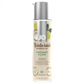 Массажное масло JO  - Coconut & Lime/Кокос и лайм - 120мл.