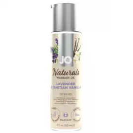 Массажное масло JO - Lavender & Vanilla/Лаванда и ваниль - 120мл.