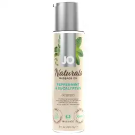 Массажное масло JO - Peppermint & Eucalyptus/Мята и эвкалипт - 120мл.