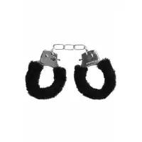 Металлические наручники с меховой обивкой Pleasure Handcuffs Furry