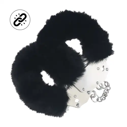 Наручники для эротических игр Heavy-duty Fluffy Handcuffs - Black Наручники для эротических игр Heavy-duty Fluffy Handcuffs - Black