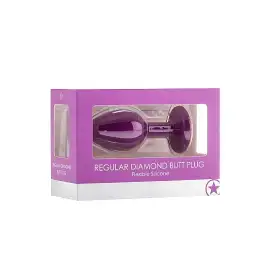 Анальная пробка с кристаллом Diamond Butt Plug (Medium)