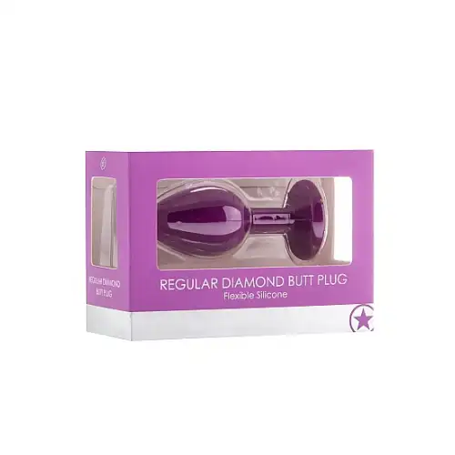 Shotsmedia, Голландия Анальная пробка с кристаллом Diamond Butt Plug (Medium)