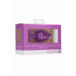 Анальная пробка Extra Large Diamond Heart Butt Plug