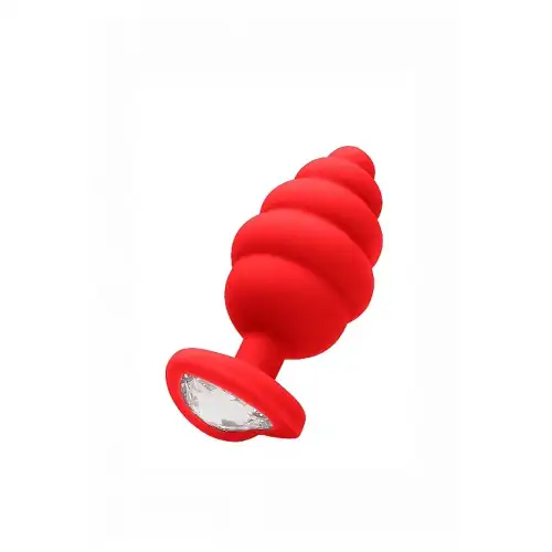 Shots Media, Нидерланды Анальная пробка Large Ribbed Diamond Heart Plug