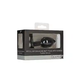 Анальная пробка с кристаллом Diamond Butt Plug With Handle