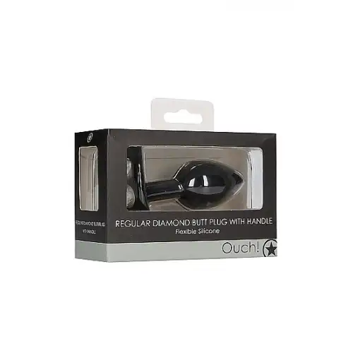 Shotsmedia, Голландия Анальная пробка с кристаллом Diamond Butt Plug With Handle