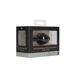 Анальная пробка для ношения с кристаллом Diamond Butt Plug With Handle