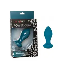 Анальная пробка с кристаллом и вибрацией Power Gem Vibrating Petite Crystal Probe