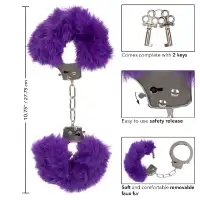 Металлические наручники с искусственным мехом ULTRA FLUFFY FURRY CUFFS-PURPL Металлические наручники с искусственным мехом ULTRA FLUFFY FURRY CUFFS-PURPL