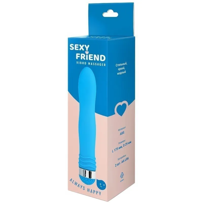 Фото  Голубой вибромассажёр