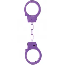 Фиолетовые металлические наручники Ouch Beginners Handcuffs
