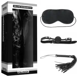 Набор для ролевых игр Deluxe Bondage Kit (маска, кляп, плеть)