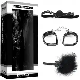 Набор для ролевых игр Deluxe Bondage Kit (кляп, наручники, тиклер)