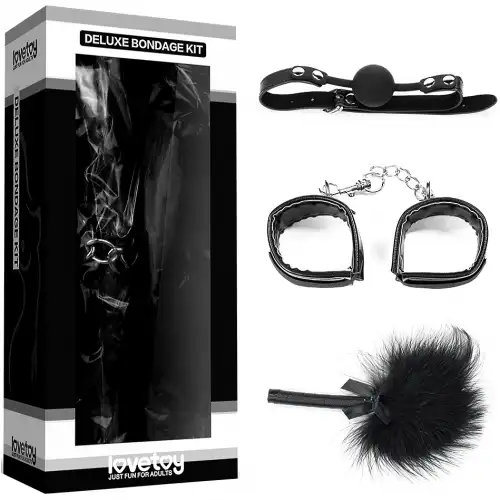 Изображение Lovetoy, Китай Набор для ролевых игр Deluxe Bondage Kit (кляп, наручники, тиклер)
