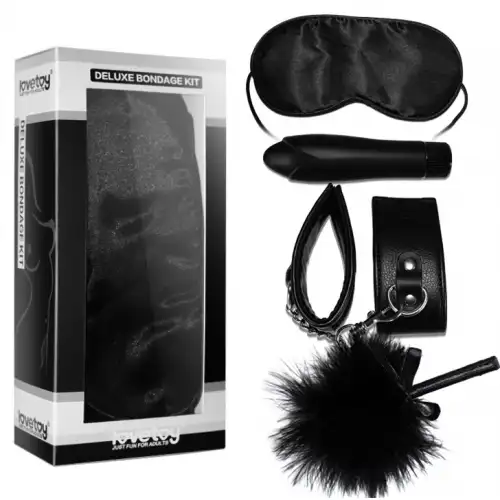 Фото Lovetoy, Китай Набор для ролевых игр Deluxe Bondage Kit (маска, наручники, тиклер, мини-вибратор)