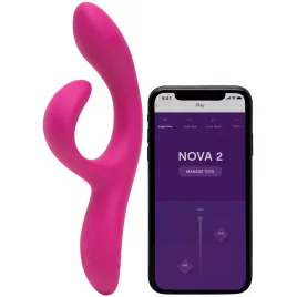 Смарт-вибратор для стимуляции точки G и клитора We-Vibe Nova 2 фуксия
