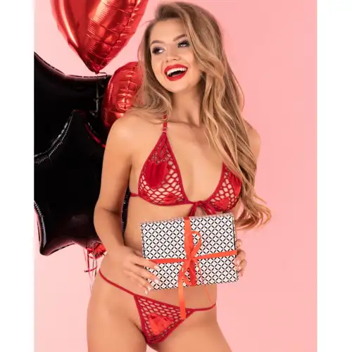 Фото Livia Corsetti Fashion, Польша Соблазнительный комплект из трусиков и бюстгальтера Strap Hearts S/L
