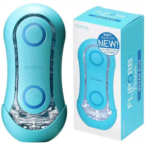 Изображение Tenga, Япония Футуристичный мастурбатор Tenga Flip ORB Ocean голубой