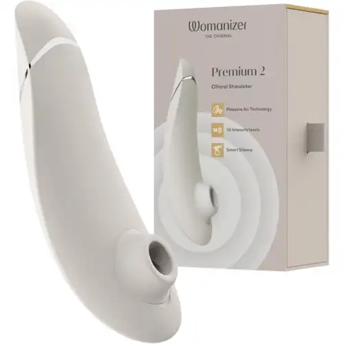 Womanizer, Германия Бесконтактный стимулятор клитора Womanizer Premium 2 Gray — купить в Минске Изображение Womanizer, Германия Бесконтактный стимулятор клитора Womanizer Premium 2 Gray