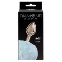 Lola Toys, Россия Анальная пробка с нежно-голубым хвостиком Diamond Twinkle — купить в Минске Изображение Lola Toys, Россия Анальная пробка с нежно-голубым хвостиком Diamond Twinkle